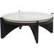 Adora 48 X 18 inch Clear / Black Coffee Table, Large